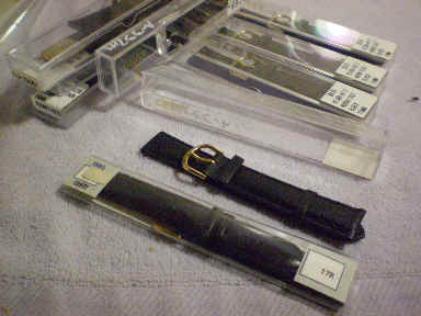 Watch straps, watch bands.